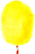 Pina Colada Zuckerwatte Zucker Gelb