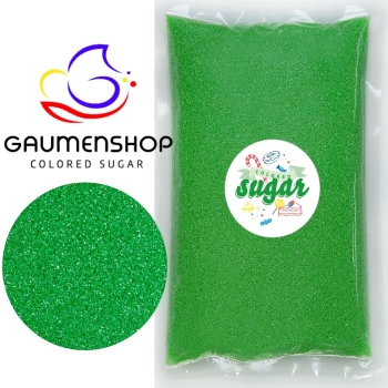Bunter Zucker Grün - Froschgrün 1 KG