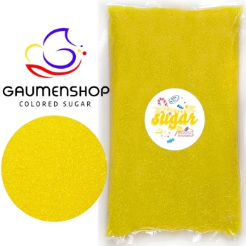 Bunter Zucker Gelb - Sonnengelb 250 g
