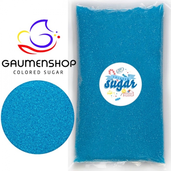 1 KG Bunter Zucker Dekorzucker Blau Royalblau