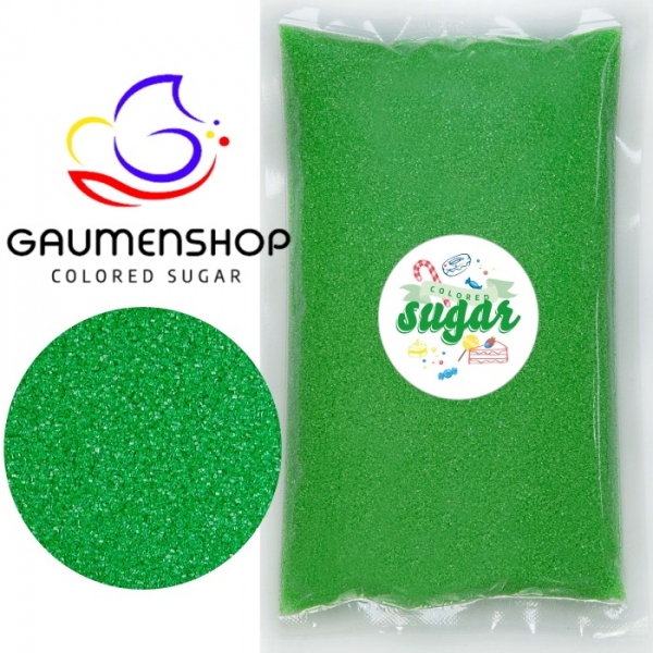 250g Bunter Zucker Dekorzucker Grün Froschgrün