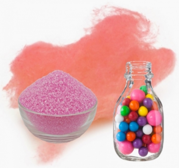 250g Zucker Zuckerwatte Bubble Gum Pink Vakuum